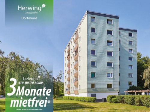 Dortmund Immobilien 3 Monate mietfrei: Frisch sanierte 3 Zimmer-Marmor-Luxuswohnung im „Herwing Ensemble“ Wohnung mieten
