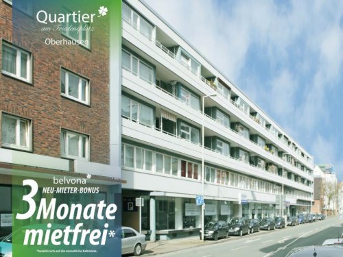 Oberhausen Teure Wohnungen 3 Monate mietfrei: Frisch sanierte 3 Zimmer-Marmor-Luxuswohnung im „Quartier am Friedensplatz“ Wohnung mieten