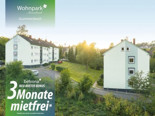 Gummersbach Etagenwohnung 3 Monate mietfrei: Frisch sanierte 3 Zimmer-Ahorn-Luxuswohnung im Wohnpark Strombach! Wohnung mieten