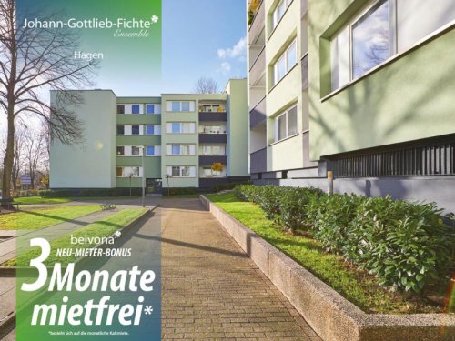 Hagen Immo 3 Monate mietfrei: Frisch sanierte 3 Zimmer-Marmor-Luxuswohnung im Johann-Gottlieb-Fichte-Ensemble! Wohnung mieten