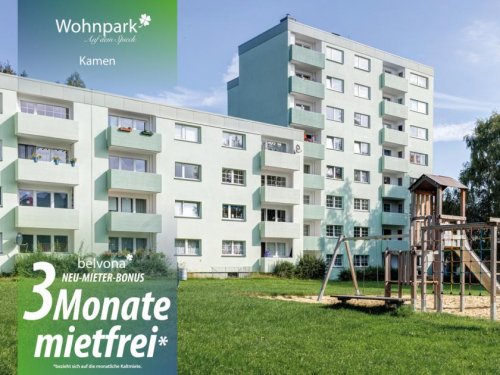 Kamen Immo 3 Monate mietfrei: Frisch sanierte 3 Zimmer-Ahorn-Luxuswohnung im Wohnpark Auf dem Spieck! Wohnung mieten