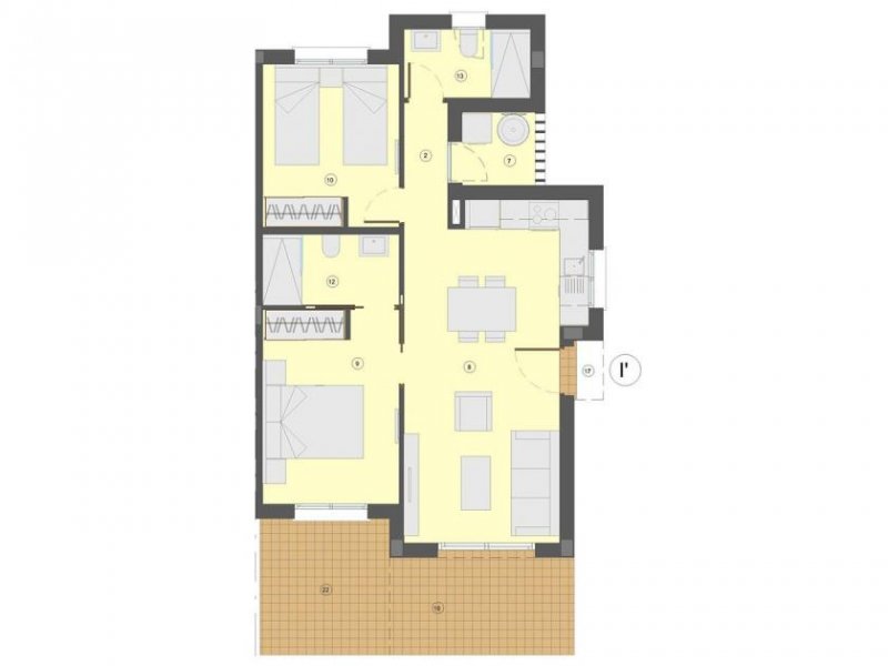 Busot Moderne Doppelhaushälften mit 2 Schlafzimmern, 2 Bädern und Gemeinschaftspool in wunderschöner Umgebung von Busot Haus kaufen