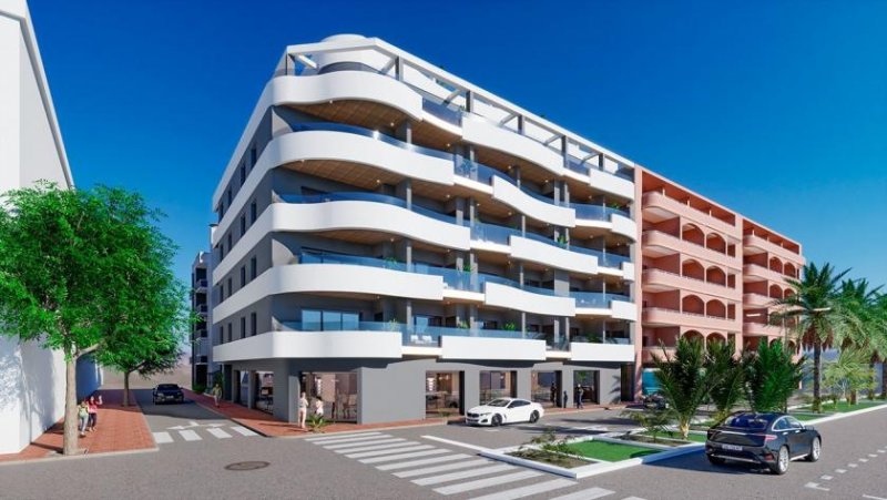 Torrevieja Appartements mit 2 Schlafzimmern, 2 Bädern und Gemeinschaftspool nur ca. 250 m vom Strand von Los Locos Wohnung kaufen