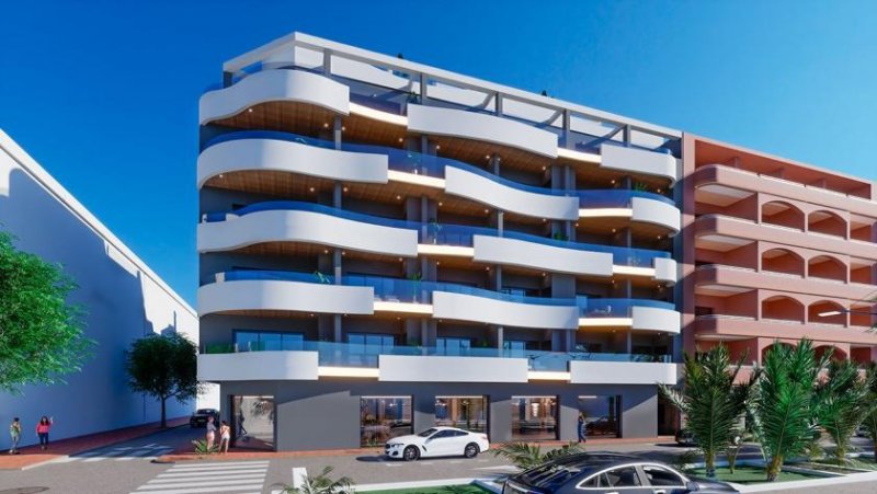 Torrevieja Appartements mit 2 Schlafzimmern, 2 Bädern und Gemeinschaftspool nur ca. 250 m vom Strand von Los Locos Wohnung kaufen