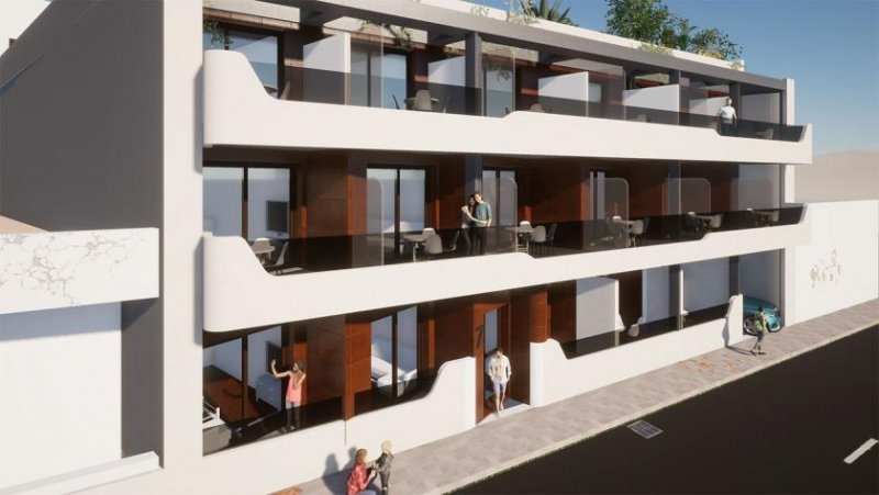 Torrevieja Appartements mit 3 Schlafzimmern, 2 Bädern und Gemeinschaftspool nur ca. 250 m vom Strand Wohnung kaufen