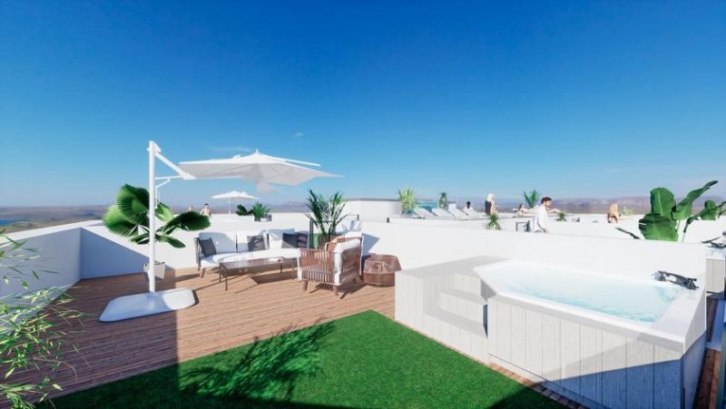 Torrevieja Penthouse-Wohnungen mit 3 Schlafzimmern, 2 - 3 Bädern, Dachterrasse und Gemeinschaftspool nur ca. 250 m vom Strand von Los