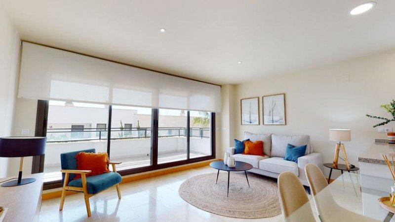 Orihuela Costa Appartements mit 3 Schlafzimmern, 2 Bädern, Vorinstallation Klimaanlage, Gemeinschaftspool und Fitnessraum Nähe Golfplatz