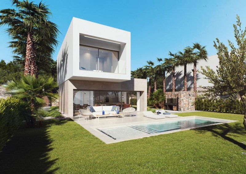 Orihuela Costa Luxusvillen mit 3 Schlafzimmern, 2 Bädern, Gäste-WC, Klimaanlage und Privatpool in der fantastischen Golfanlage Las Colinas