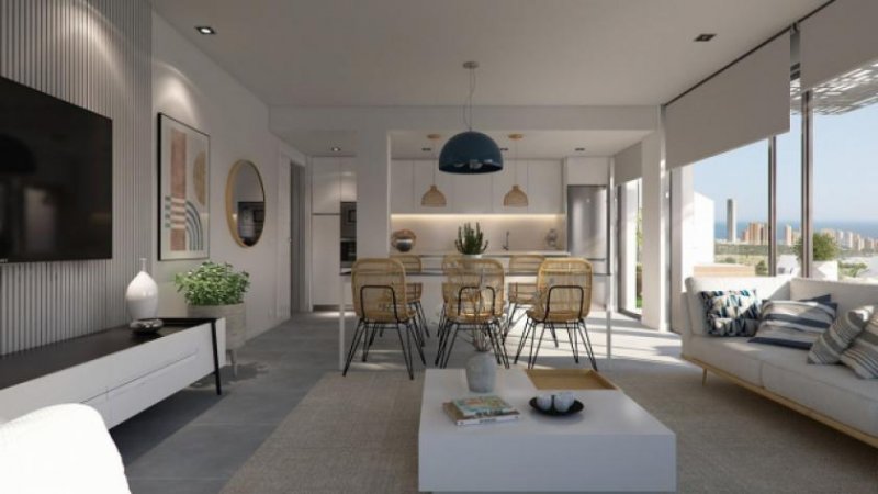 Finestrat Wunderschöne Maisonette-Wohnungen mit 3 Schlafzimmern, 3 Bädern, Dachterrasse, Gemeinschaftspool und Meerblick Wohnung kaufen