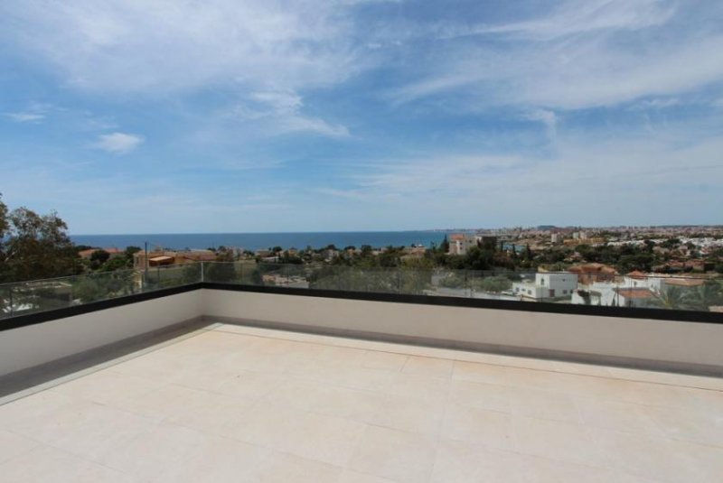 El Campello Moderne Neubau Villa in Coveta Fuma mit traumhaftem Blick auf die Küste und das Mee Haus kaufen