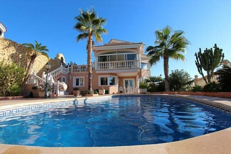 El Campello Schöne Villa mit großem privatem Pool und beeindruckendem Blick über die Küste Haus kaufen