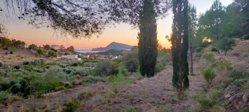 Altea la Vella Baugrundstück mit Meerblick, Altea la Vella, Costa Blanca zu verkaufen Grundstück kaufen