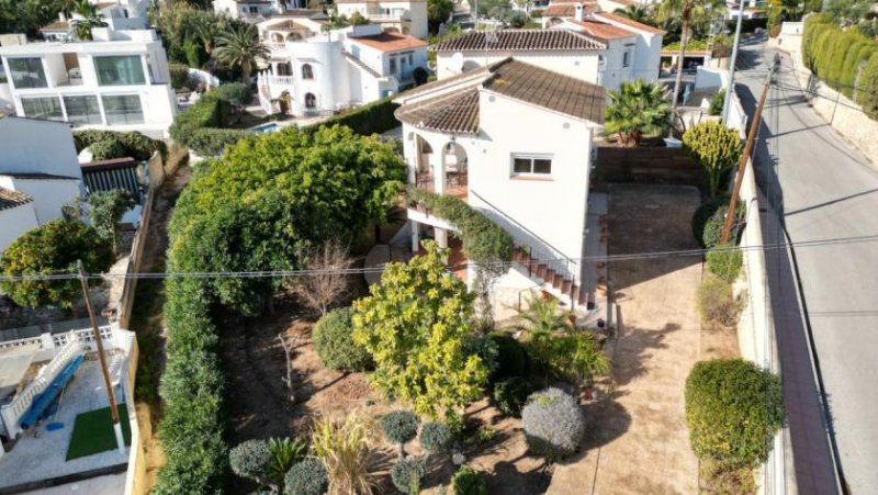 Benissa Villa in schöner Südausrichtung mit Meerblick, 2 Wohneinheiten, Garage und Heizung Haus kaufen