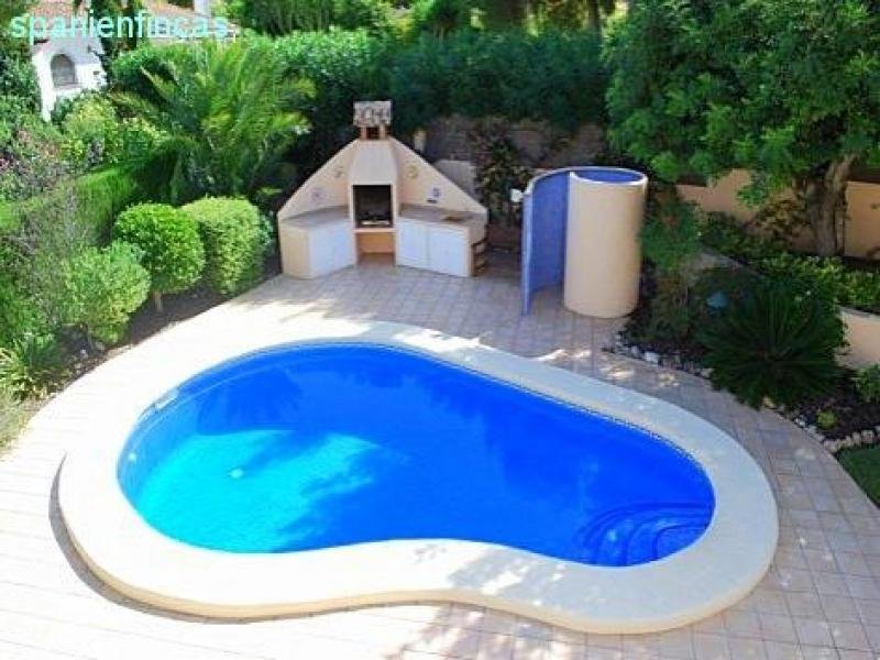 Moraira Fanadix spanienfincas - Moraira 302qm Villa, 5 Schlafzimmer, Pool, 871qm Grundstück Haus kaufen