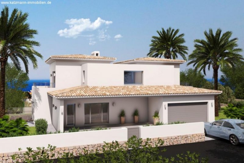 Moraira Spanien, Costa Blanca, Casa VALENTINA, Freistehendes Einfamilienhaus mit Infinity-Pool zu verkaufen (Neubau) Haus kaufen
