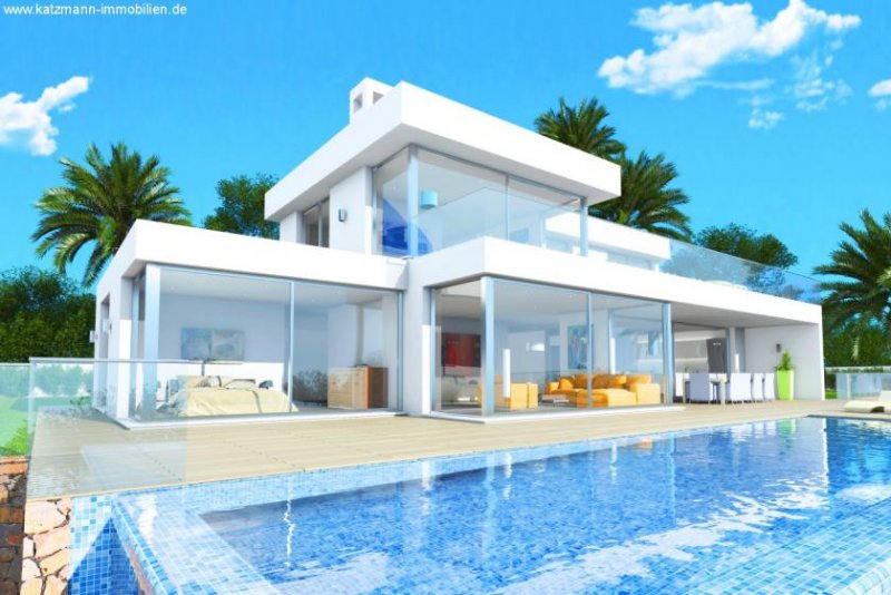 Moraira Spanien, Costa Blanca, Villa NATALIA, Freistehende Villa mit Meerblick und Infinity-Pool zu verkaufen (Neubau) Haus kaufen