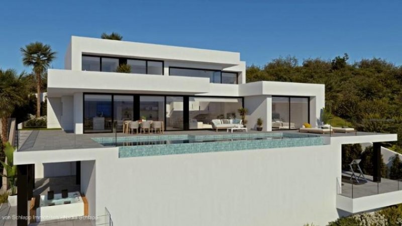 Alicante Villa La Isla, moderne Luxusvilla im Verkauf in der Wohnanlage Jazmines in Cumbre del Sol Haus kaufen