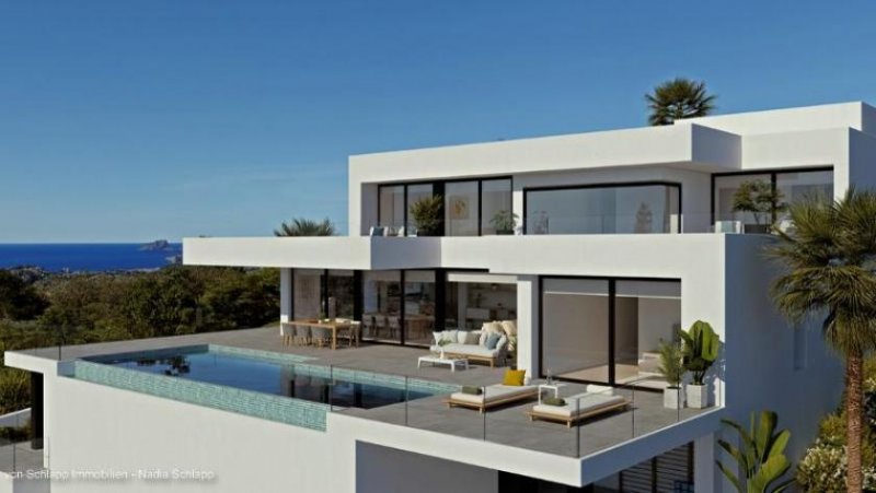 Alicante Villa La Isla, moderne Luxusvilla im Verkauf in der Wohnanlage Jazmines in Cumbre del Sol Haus kaufen