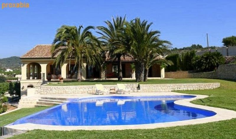 Benitachell Campo PROVISIONSFREI !!! Moraira / Benitachell - 458qm Villa im Finca Stil, 4 Schlafzimmer, Schwimmbecken, 16.738qm Grundstück Haus