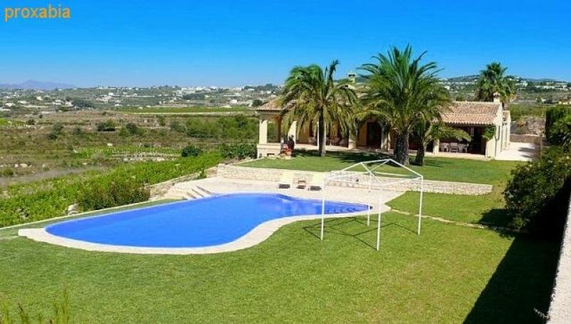 Benitachell Campo PROVISIONSFREI !!! Moraira / Benitachell - 458qm Villa im Finca Stil, 4 Schlafzimmer, Schwimmbecken, 16.738qm Grundstück Haus