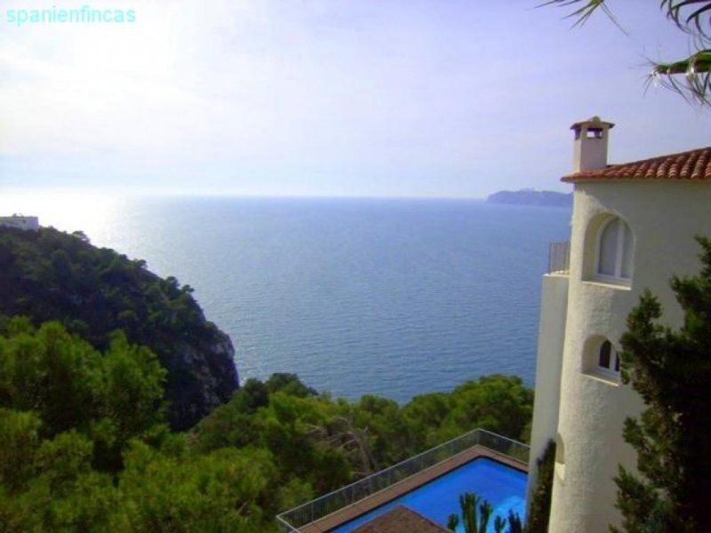 Jávea Ambolo PROVISIONSFREI !!! 1. Meereslinie, Villa 250 qm, separates Apartment, Heizung, Schwimmbecken, Grundstück 740 qm, Meerblick Haus