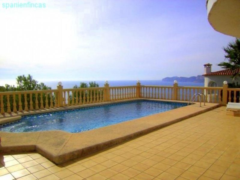 Jávea Ambolo PROVISIONSFREI !!! 1. Meereslinie, Villa 250 qm, separates Apartment, Heizung, Schwimmbecken, Grundstück 740 qm, Meerblick Haus