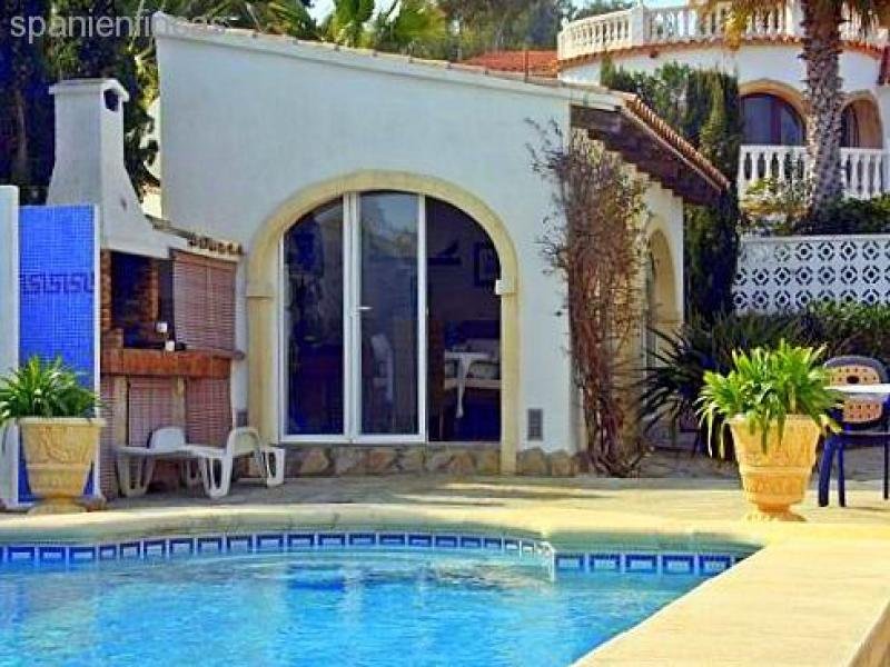 Jávea Xabia sehr gepflegte Villa Finca 115 qm, Wohnzimmer, 3 Schlafzimmer, 2 Bäder, pool, Garage, Grund 900 qm Haus kaufen