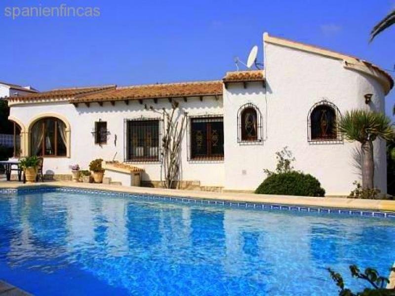 Jávea Xabia sehr gepflegte Villa Finca 115 qm, Wohnzimmer, 3 Schlafzimmer, 2 Bäder, pool, Garage, Grund 900 qm Haus kaufen