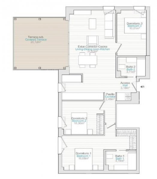 El Verger El Verger - 3 Zimmer Wohnung in neuer Urbanisation. Strandnähe ca. 500 Meter. Pet-Spa Bereich u.v.m. Wohnung kaufen