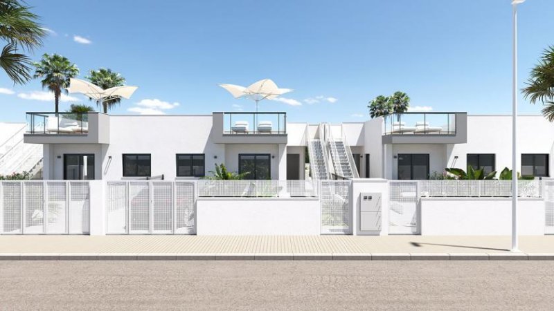 Els Poblets Reihenhäuser mit 2 Schlafzimmen, 2 Bädern, Dachterrasse, Vorinstallation Klimaanlage, Kfz-Stellplatz und Gemeinschaftspool