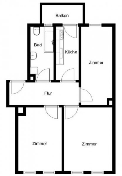 Leipzig LEIPZIG-STÖTTERITZ + 3 RAUM WOHNUNG MIT BALKON ZUM KAUF Wohnung kaufen