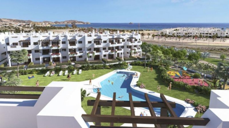 San Juan de los Terreros Komfortable Penthouse-Wohnungen mit 3 Schlafzimmern, Dachterrasse mit Meerblick, Tiefgaragenstellplatz und Gemeinschaftspool nur