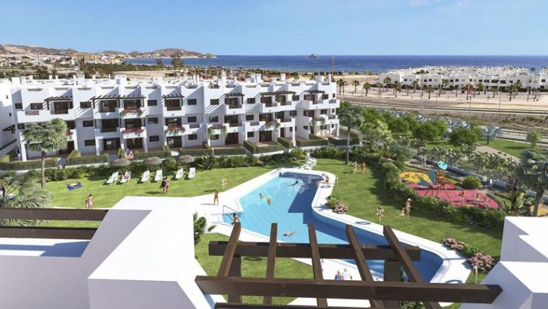 San Juan de los Terreros Komfortable Penthouse-Wohnungen mit 1 Schlafzimmer, Dachterrasse mit Meerblick, Tiefgaragenstellplatz und Gemeinschaftspool nur