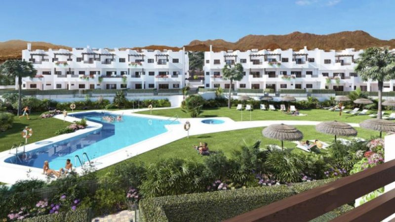 San Juan de los Terreros Komfortable Penthouse-Wohnungen mit 3 Schlafzimmern, Dachterrasse mit Meerblick, Tiefgaragenstellplatz und Gemeinschaftspool nur