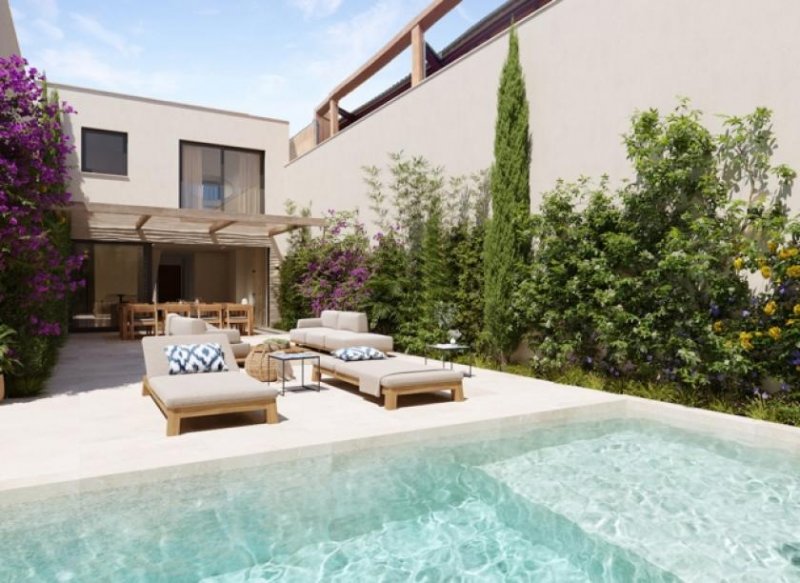 Palma de Mallorca Mallorca hochwertiges Stadthaus mit Garage und privaten Pool in Son Espanyolet zu verkaufen Haus kaufen