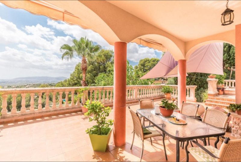 Bunyola / Urbanització sa Coma Mallorca herrliche Villa auf dem Hügel bei Bunyola mit Meerblick zu verkaufen Haus kaufen