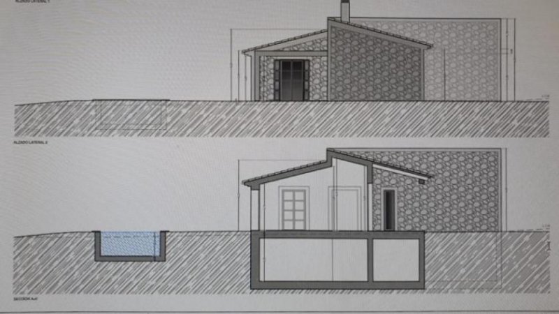 Selva Mallorca Genehmigtes lizenziertes rustikales Finca -Projekt auf Grundstück mit Traumaussicht zu verkaufen Grundstück kaufen