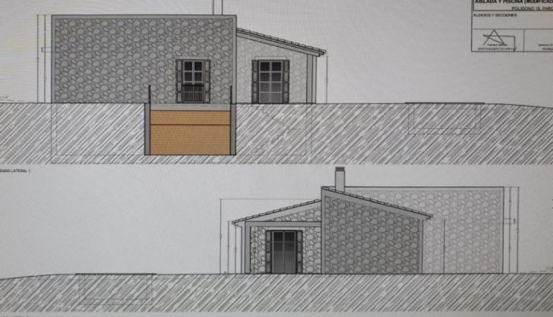 Selva Mallorca Genehmigtes lizenziertes rustikales Finca -Projekt auf Grundstück mit Traumaussicht zu verkaufen Grundstück kaufen