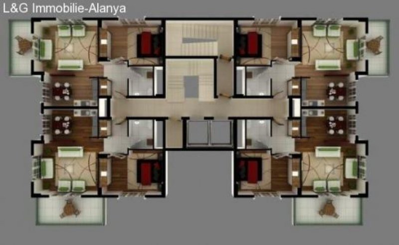 Alanya Mahmutlar Mahmutlar Wohnung zu verkaufen. Wohnung mit traumhaft schönen Blick auf das Meer Wohnung kaufen