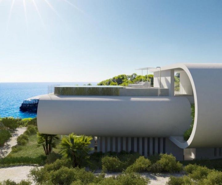 Porto Cristo Futuristische Luxusvilla mit Meerblick Haus kaufen