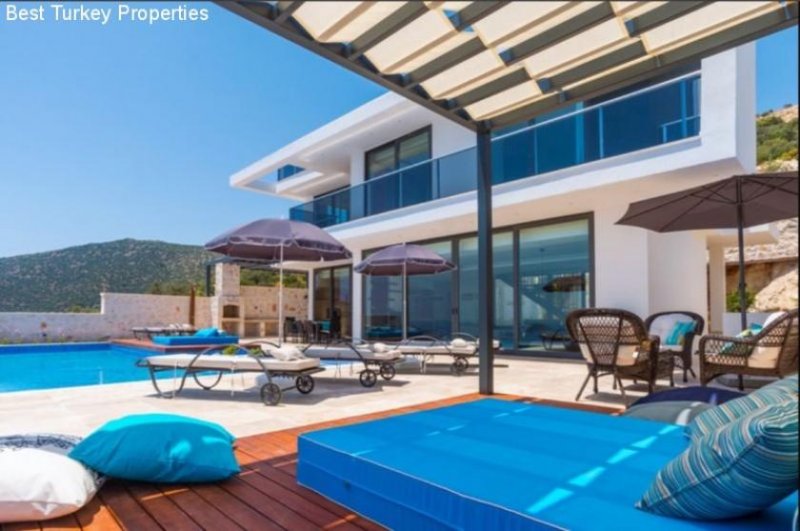 Kalkan Kas Antalya LUXUS VILLA MIT ATEMBERAUBENDEM MEERBLICK Haus kaufen