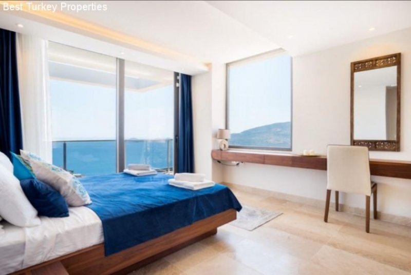 Kalkan Kas Antalya LUXUS VILLA MIT ATEMBERAUBENDEM MEERBLICK Haus kaufen