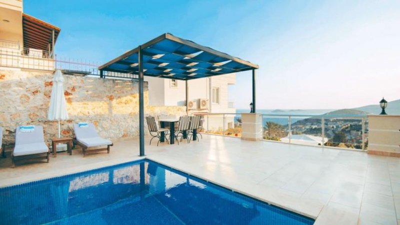 Kalkan 4 Schlafzimer Villa mit Meerblick in Kiziltas Kalkan Haus kaufen