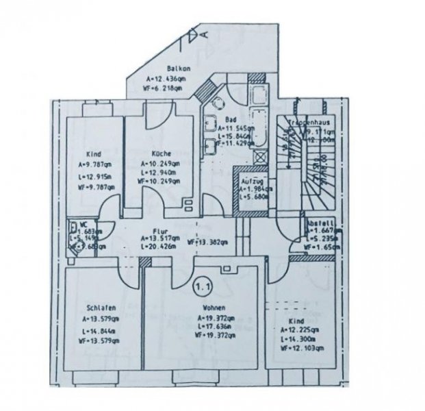 Plauen Vermietete 4-Raum-Wohnung mit Balkon, Tageslichtbad u. Gäste-WC in Plauen! Aufzug; Zentrumsnah! Wohnung kaufen