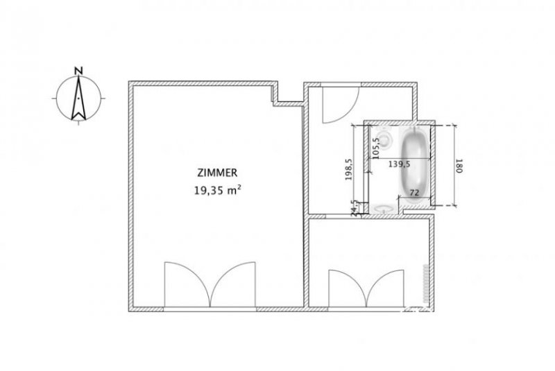 Berlin Wohnen mit Stil: Helles 1-Zimmer-Apartment im Berliner Wedding Wohnung kaufen