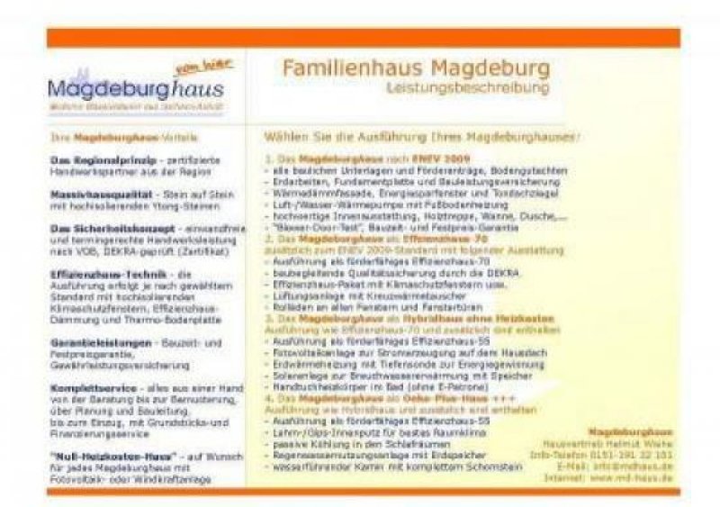 Saarmund Das Magdeburghaus- "Haus Magdeburg" mediterranes Landhaus, ein Effizienzhaus 70 der besonderen Art - Aktionshaus -