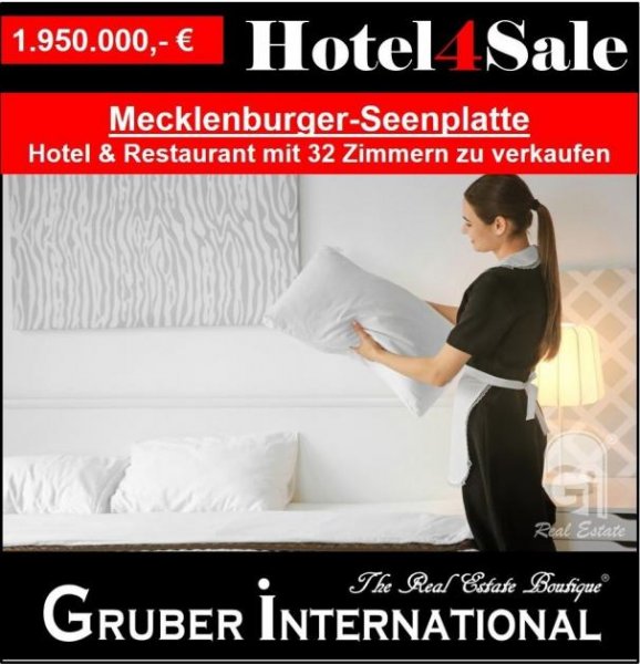 Klink Hotel & Restaurant mit 32 Hotelzimmern an der Mecklenburgischen Seeplatte Gewerbe kaufen