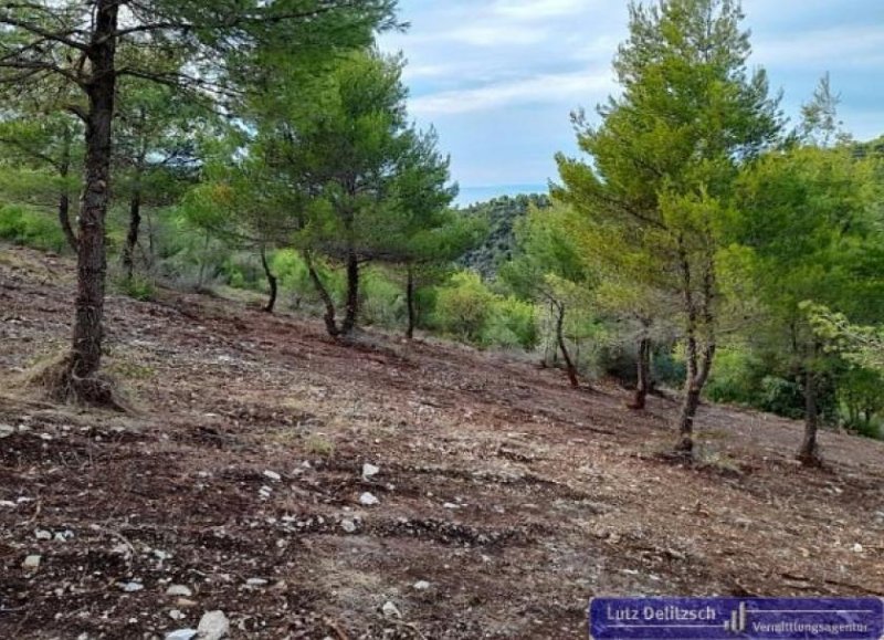 Agaliani Baugrundstück mit Meer- und Bergsicht im Bereich Agaliani Grundstück kaufen