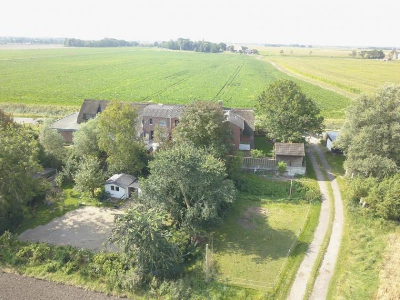 Nordstrand Unter Reet mit 2 Wohnungen in bester Deichlage mit Blick in die Marsch Haus kaufen