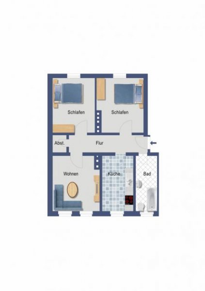 Wilhelmshaven Eigentumswohnung * Börsenstraße * WHV * 65 m² * 3 ZKB * 2. OG * Wohnung kaufen